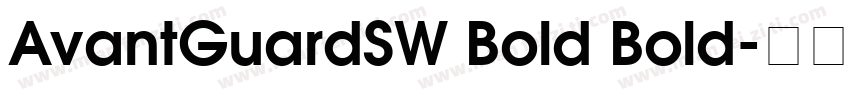 AvantGuardSW Bold Bold字体转换
